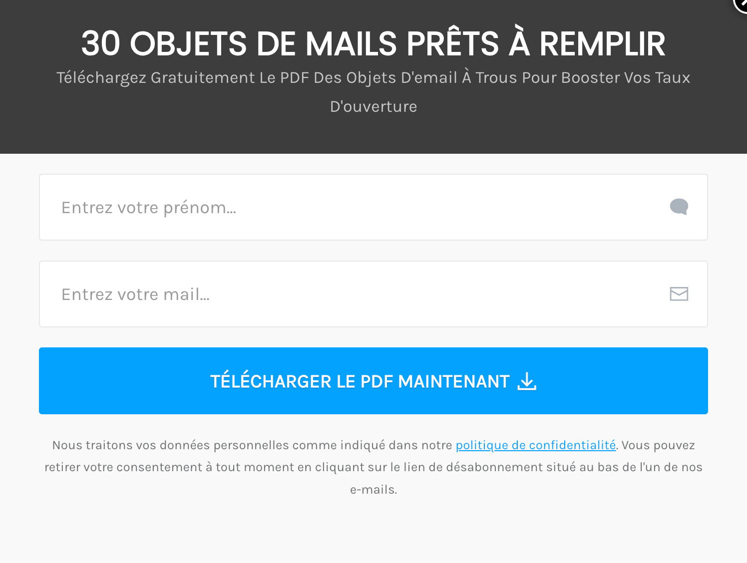 inscrits par mail