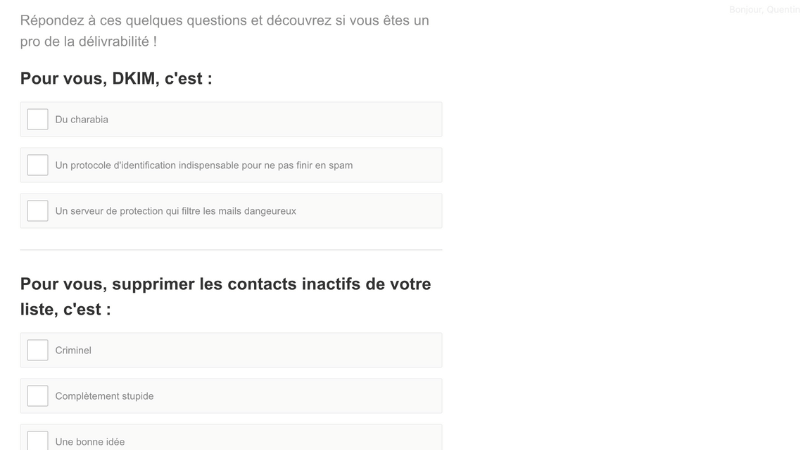 test de personnalité